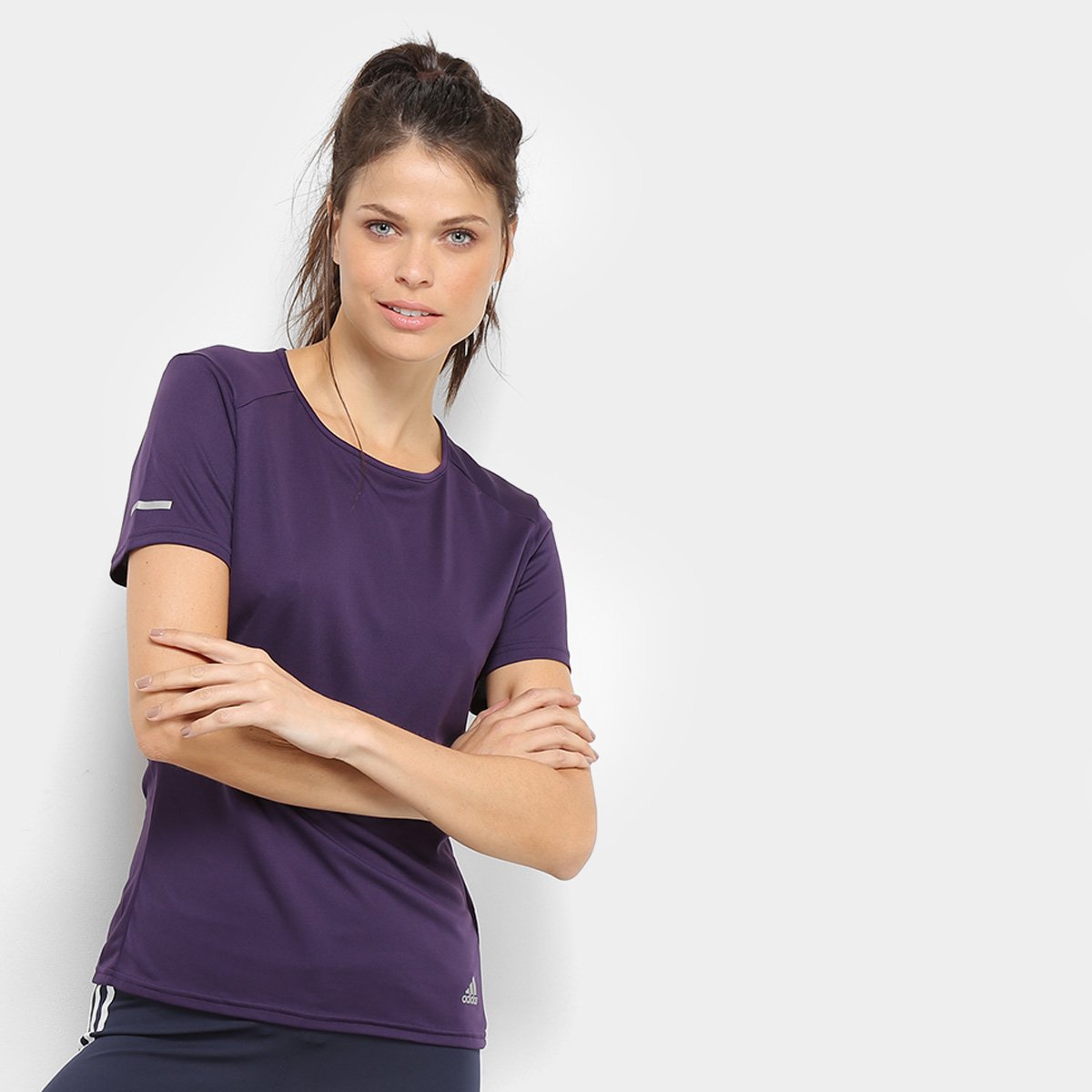 blusa adidas roxa