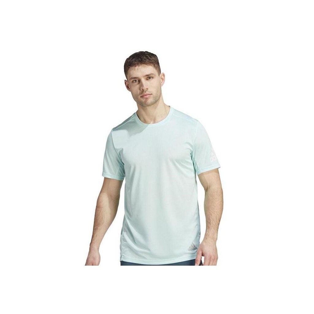 Camiseta Adidas Run It Verde Homem