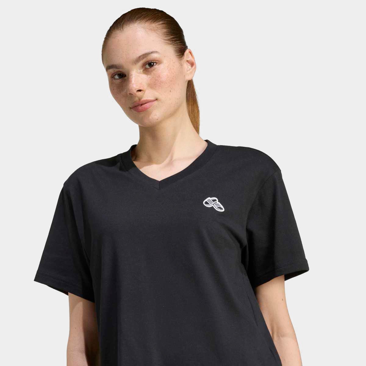 Camiseta Adidas Slide Vneck Feminina - 2