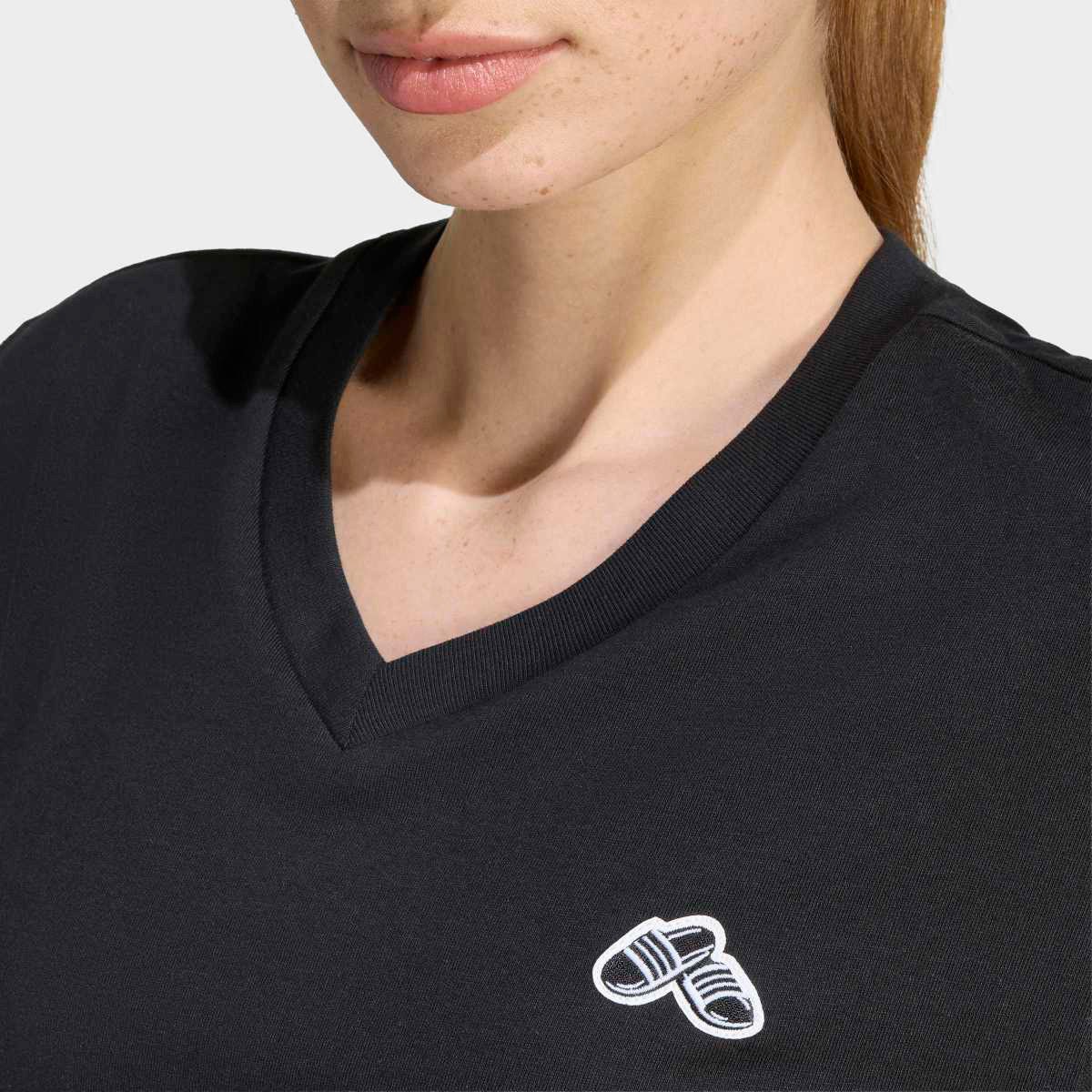 Camiseta Adidas Slide Vneck Feminina - 3