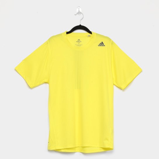 Camiseta Adidas Sport Freelift 3S Masculina - Amarelo e Preto Menor preço em Camiseta Adidas Sport Freelift 3S Masculina - Amarelo e Preto