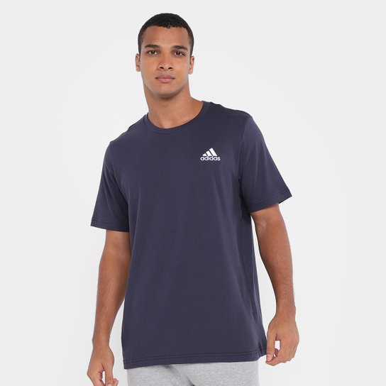 Camiseta Adidas Sport Logo Single Masculina - Marinho Menor preço em Camiseta Adidas Sport Logo Single Masculina - Marinho