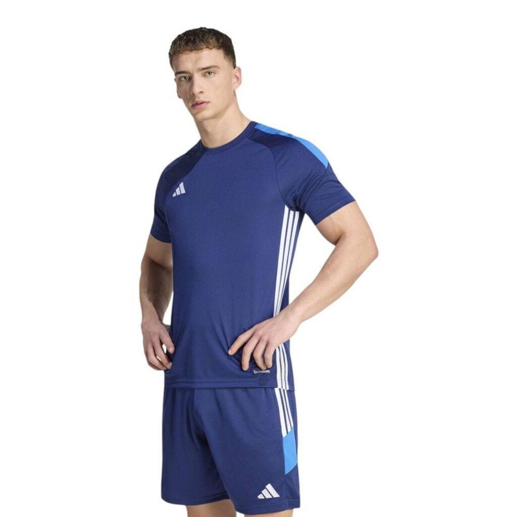 Camiseta Adidas Tiro 26 Essentials Masculina - Marinho e Azul PP