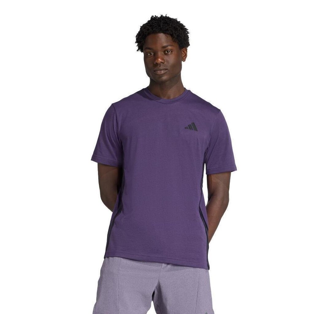 Camiseta Adidas Train Essentials Training Feelready Três Listras Masculina