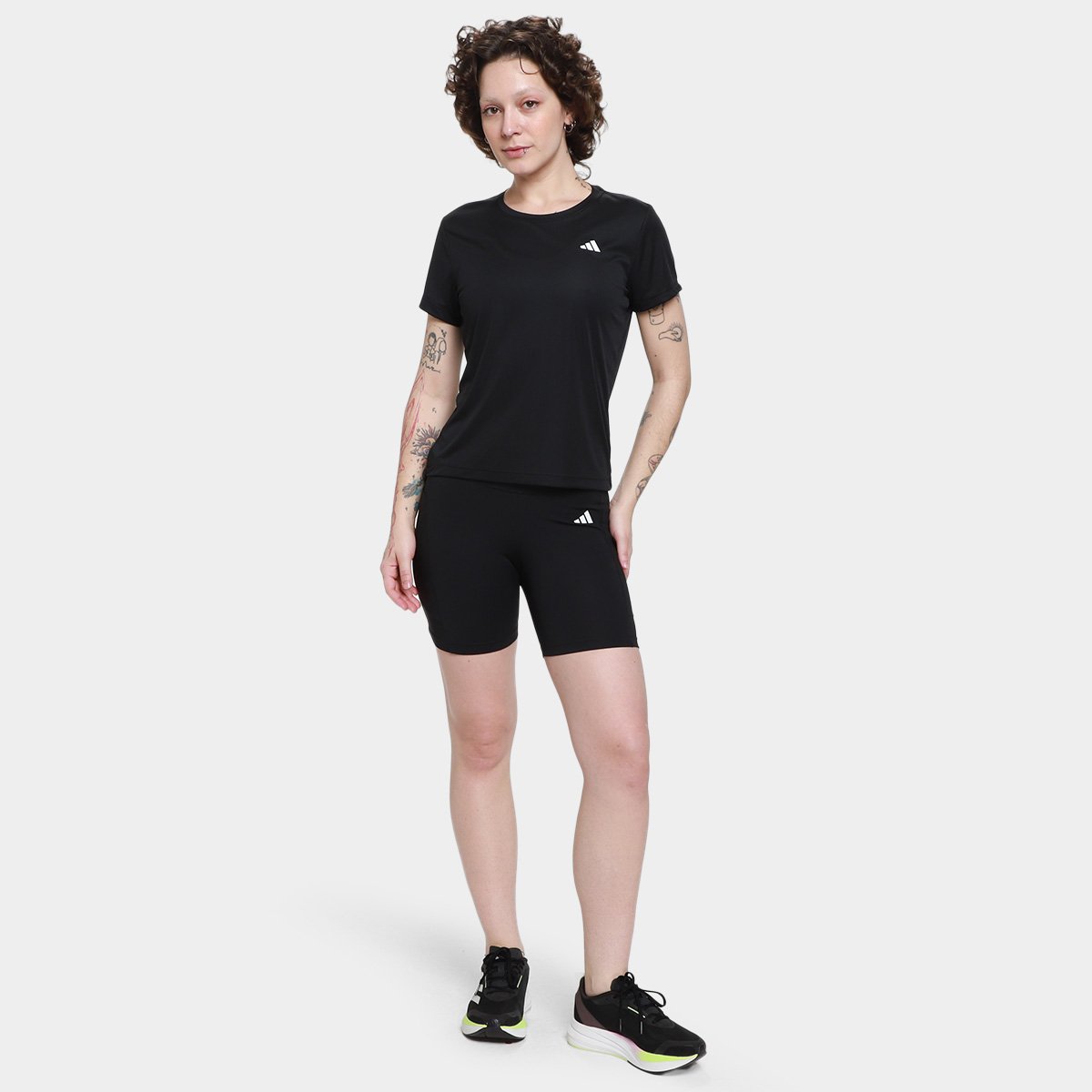 Camiseta Adidas Treino 3S Feminina - 3