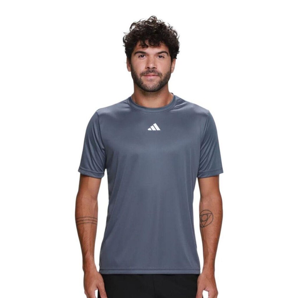 Camiseta Adidas Treino Basic Masculina - Cinza 2GG