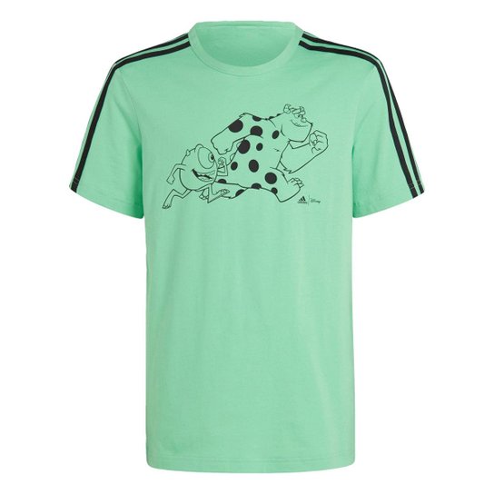 Camiseta adidas x Disney Pixar Monstros S.A. Adidas - Verde+Preto Menor preço em Camiseta adidas x Disney Pixar Monstros S.A. Adidas - Verde+Preto