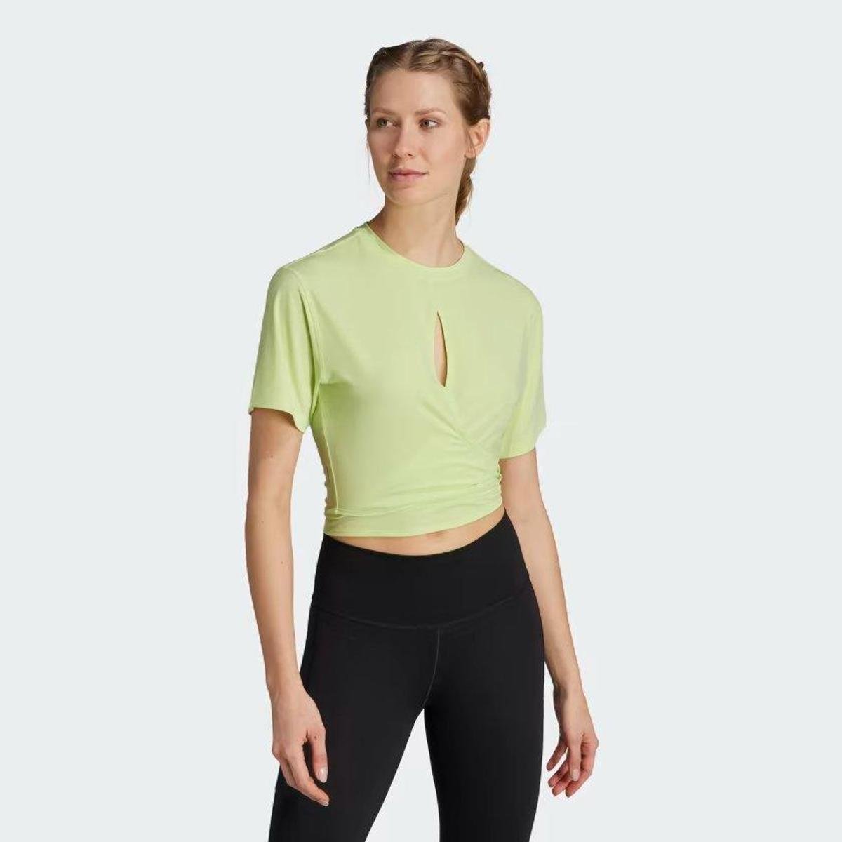 Camiseta Adidas Yoga Studio IL3963 - Verde | Netshoes