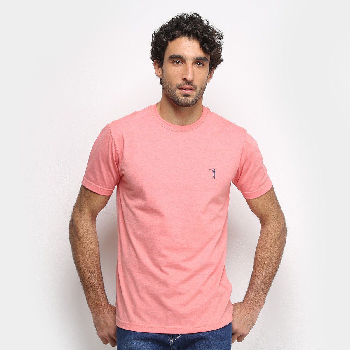 camiseta laranja lisa