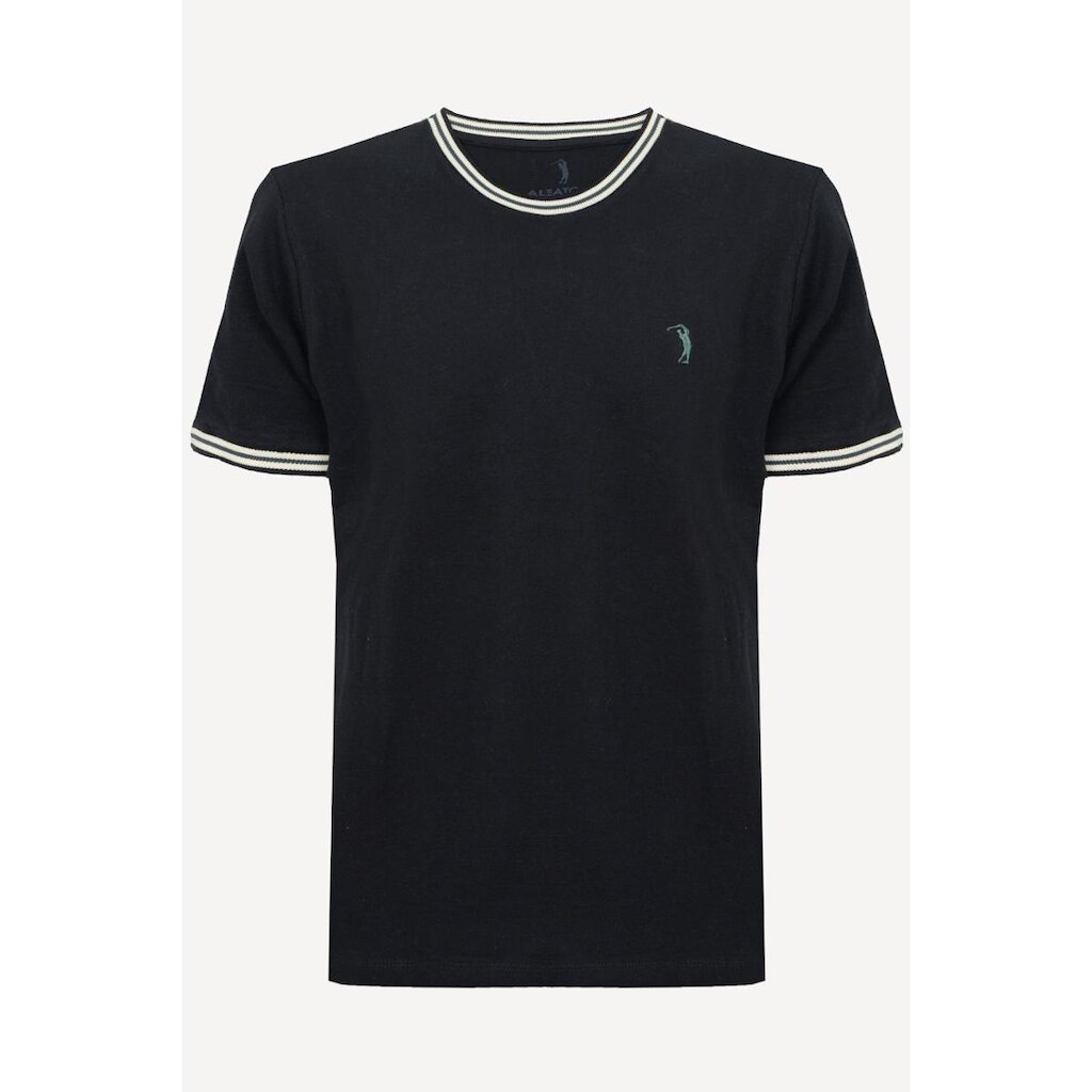 Camiseta Aleatory Lisa Diferenciada Preto