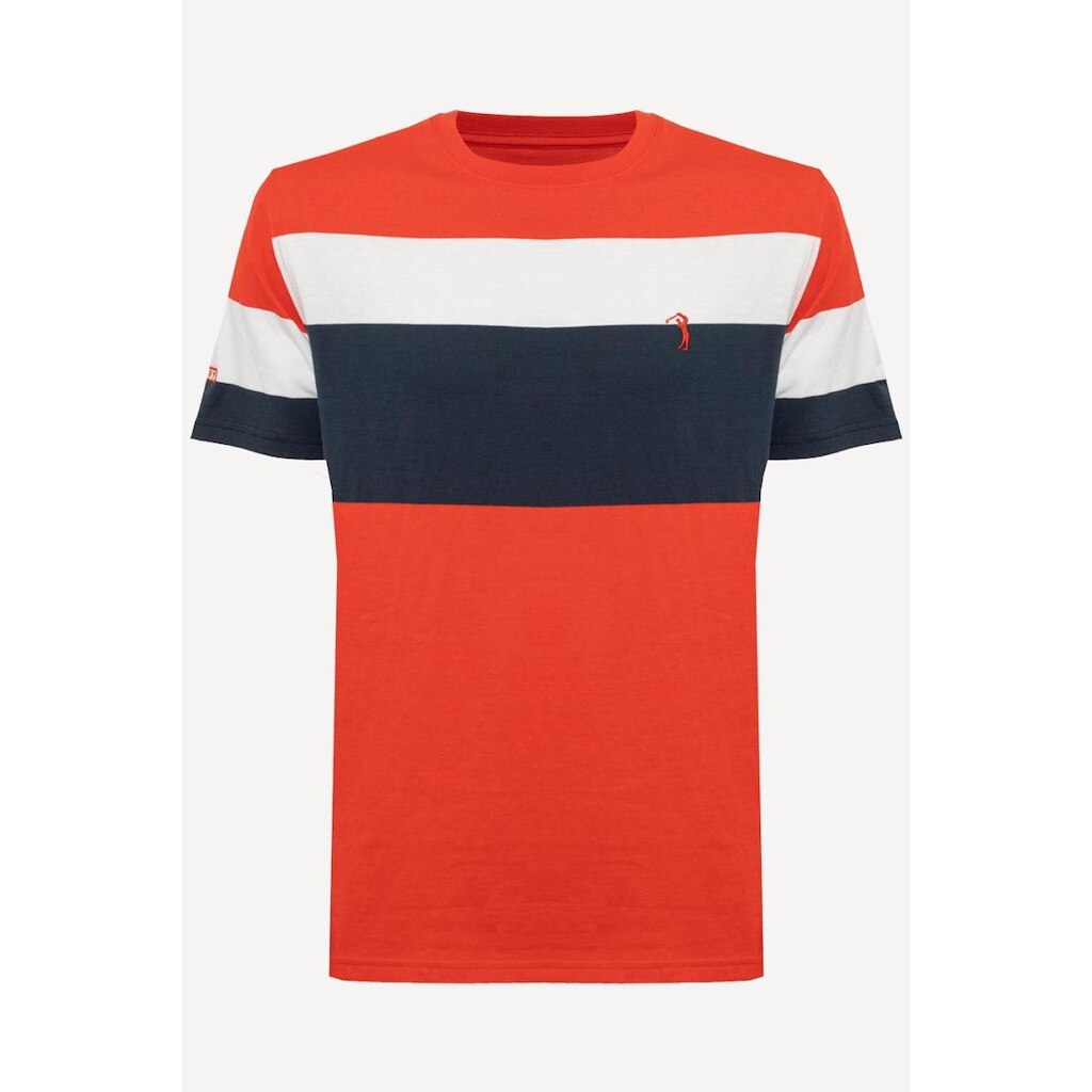 Camiseta Aleatory Listrada Arundel Vermelho
