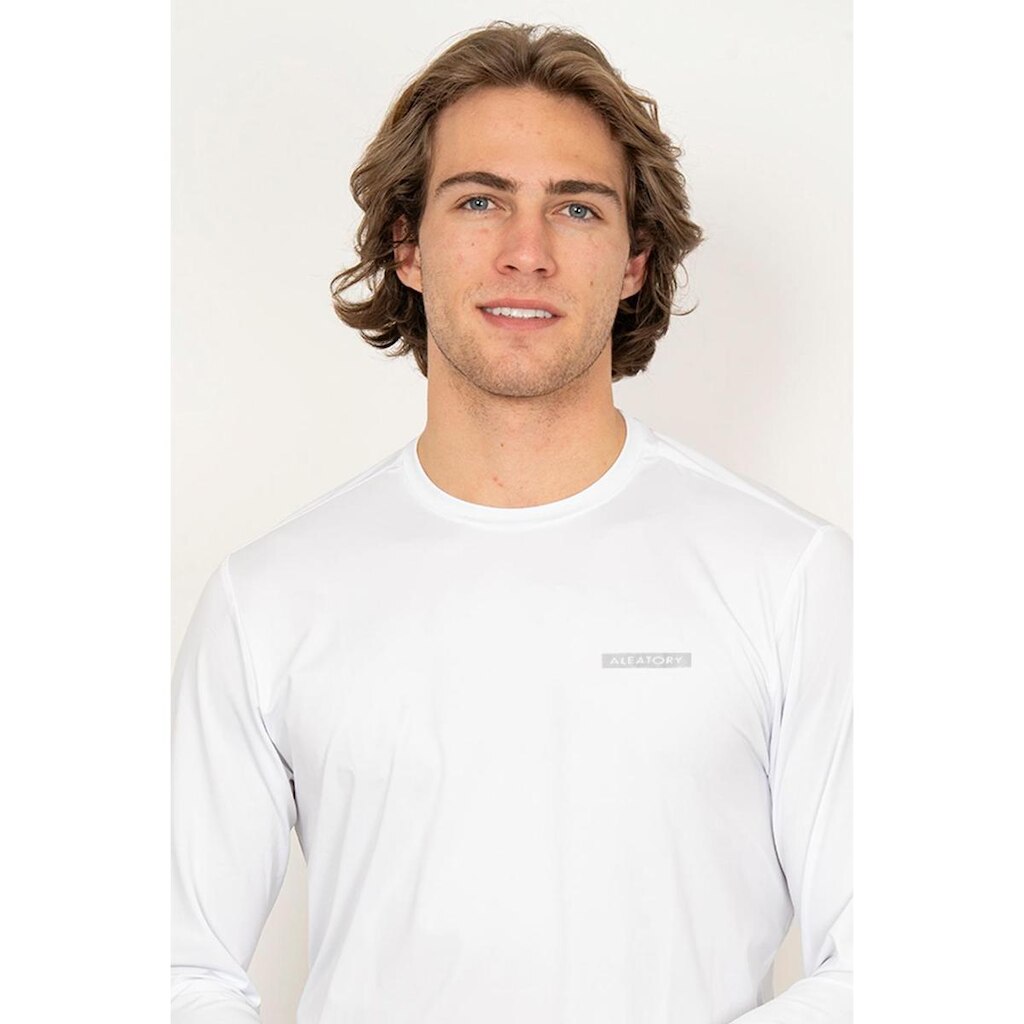 Camiseta Aleatory Manga Longa UV Sport Branca