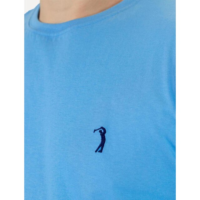 Camiseta Aleatory Masculina Navy Icon Azul Mescla