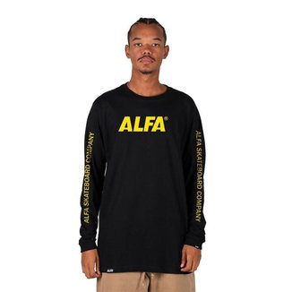 Camiseta Alfa Manga Longa Logo