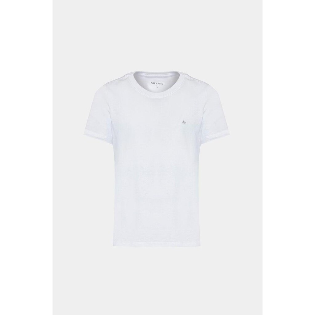 Camiseta Algodão Aramis Básica Manga Curta Branco