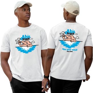 Camiseta Algodão Basica‎ Mode Relaxed Abstract Streetwear