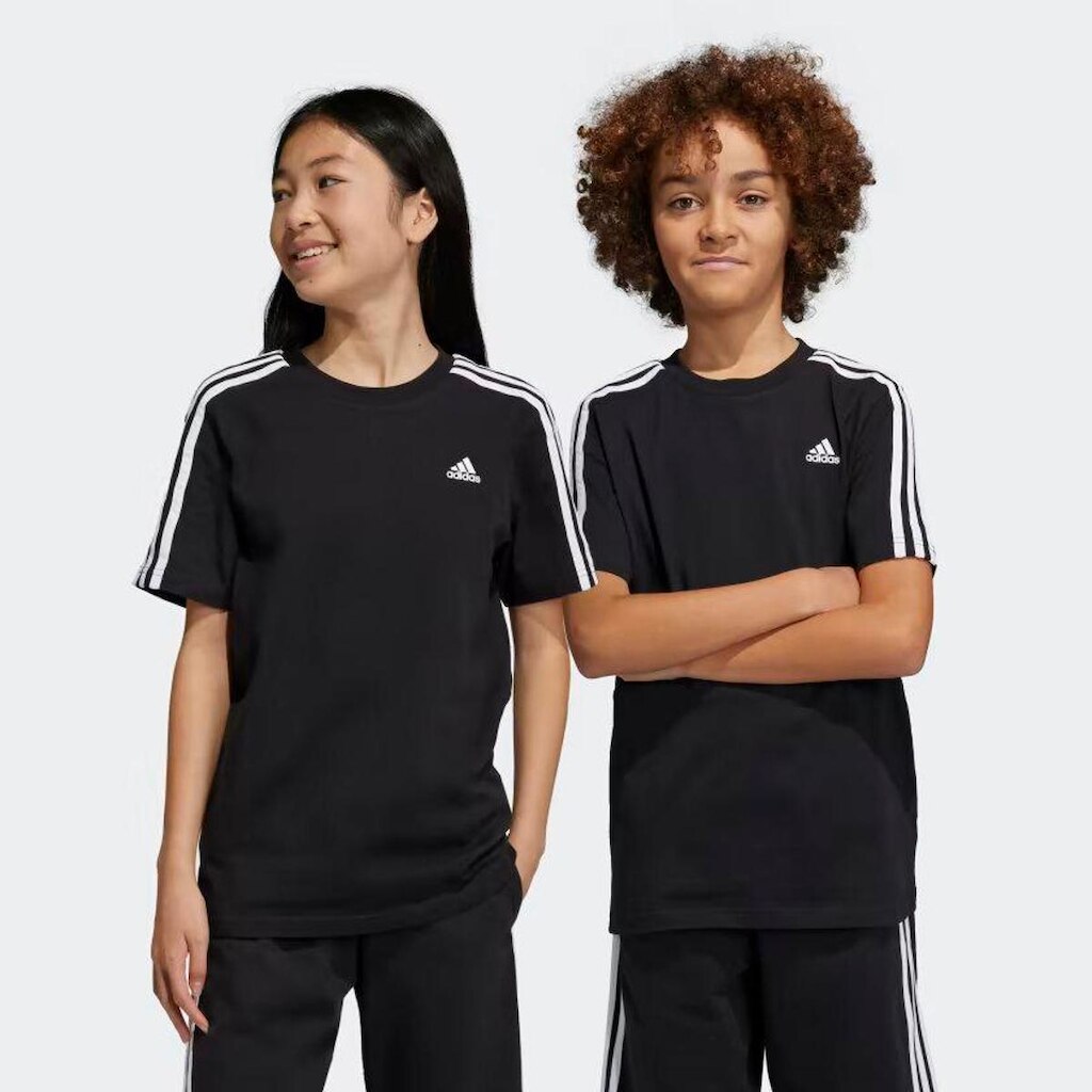 Camiseta Algodão Essentials 3-Stripes Adidas HR6330