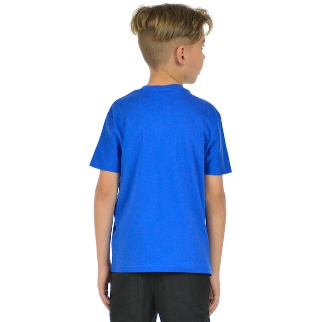 Camiseta algodão gola redonda infantil unissex fenomenal Verde militar 06