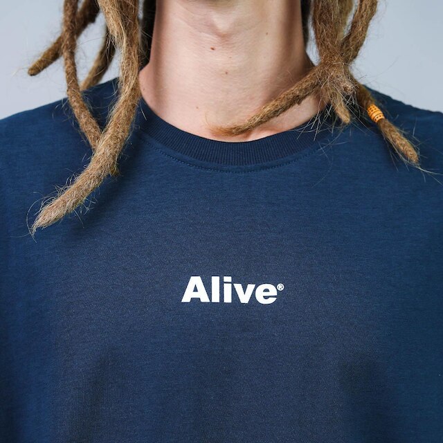Camiseta Alive Basic Azul Marinho