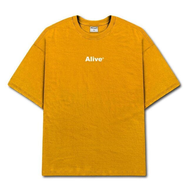 Camiseta Alive Basic Mostarda