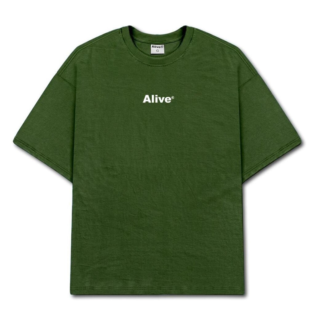 Camiseta Alive Basic Verde Musgo