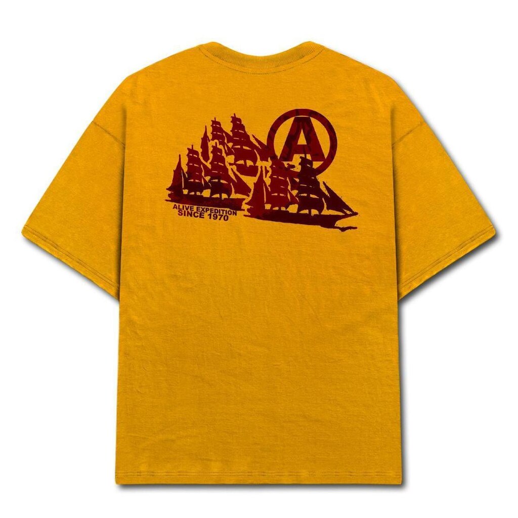 Camiseta Alive Caravela Mostarda
