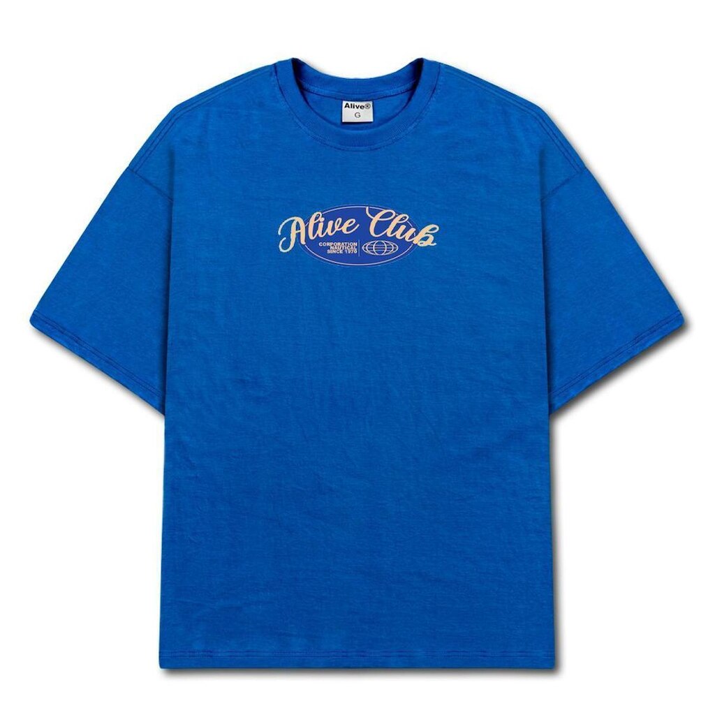Camiseta Alive Globe Azul Royal