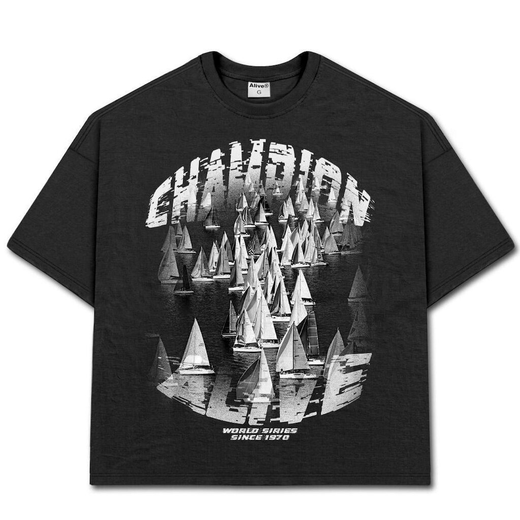 Camiseta Alive Oversized Essencial Champion Preto