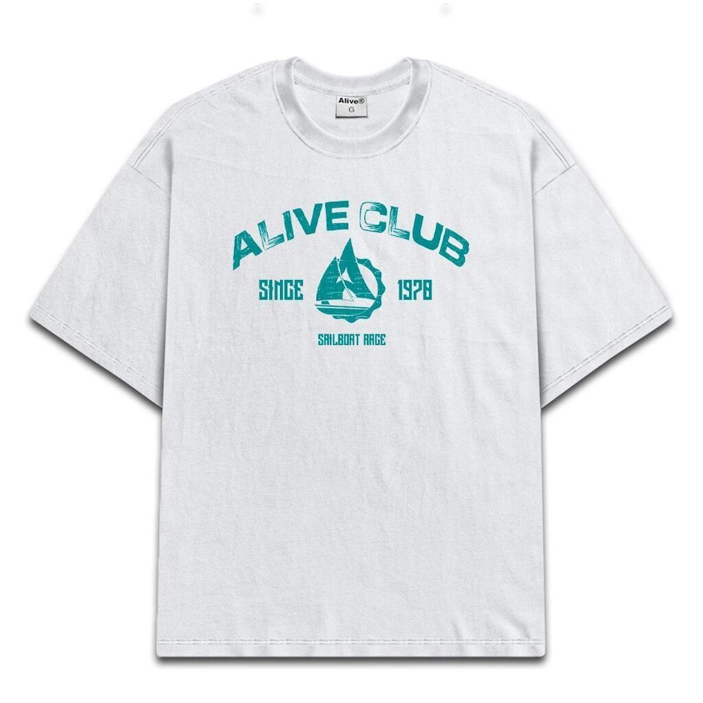 Camiseta Alive Sailboat Branco