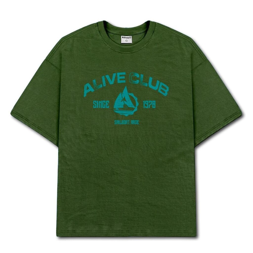 Camiseta Alive Sailboat Verde Menta