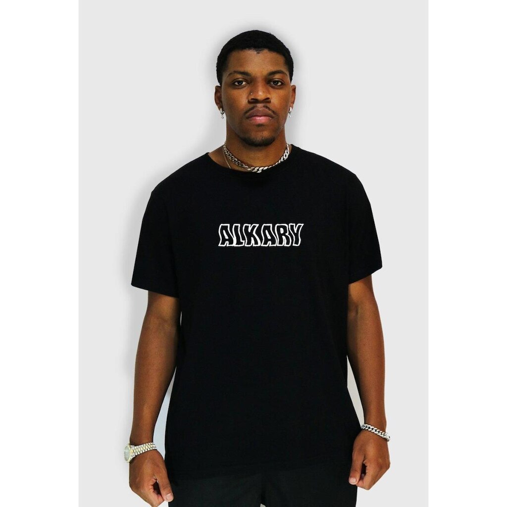 Camiseta Alkary Logo Waves Preta