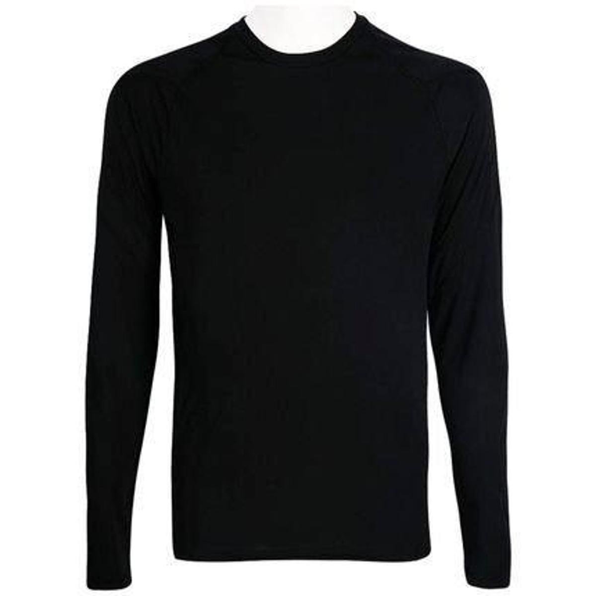 Camiseta Alkary Manga Longa Preta