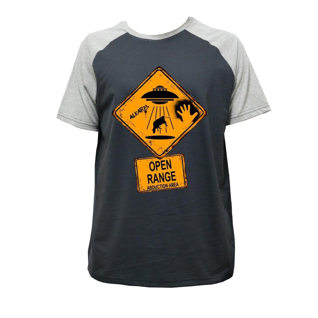 camiseta Alkary Raglan Manga Curta Abduzido