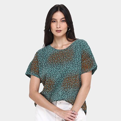 Camiseta All Is Love Animal Print Onça Feminina - Feminino