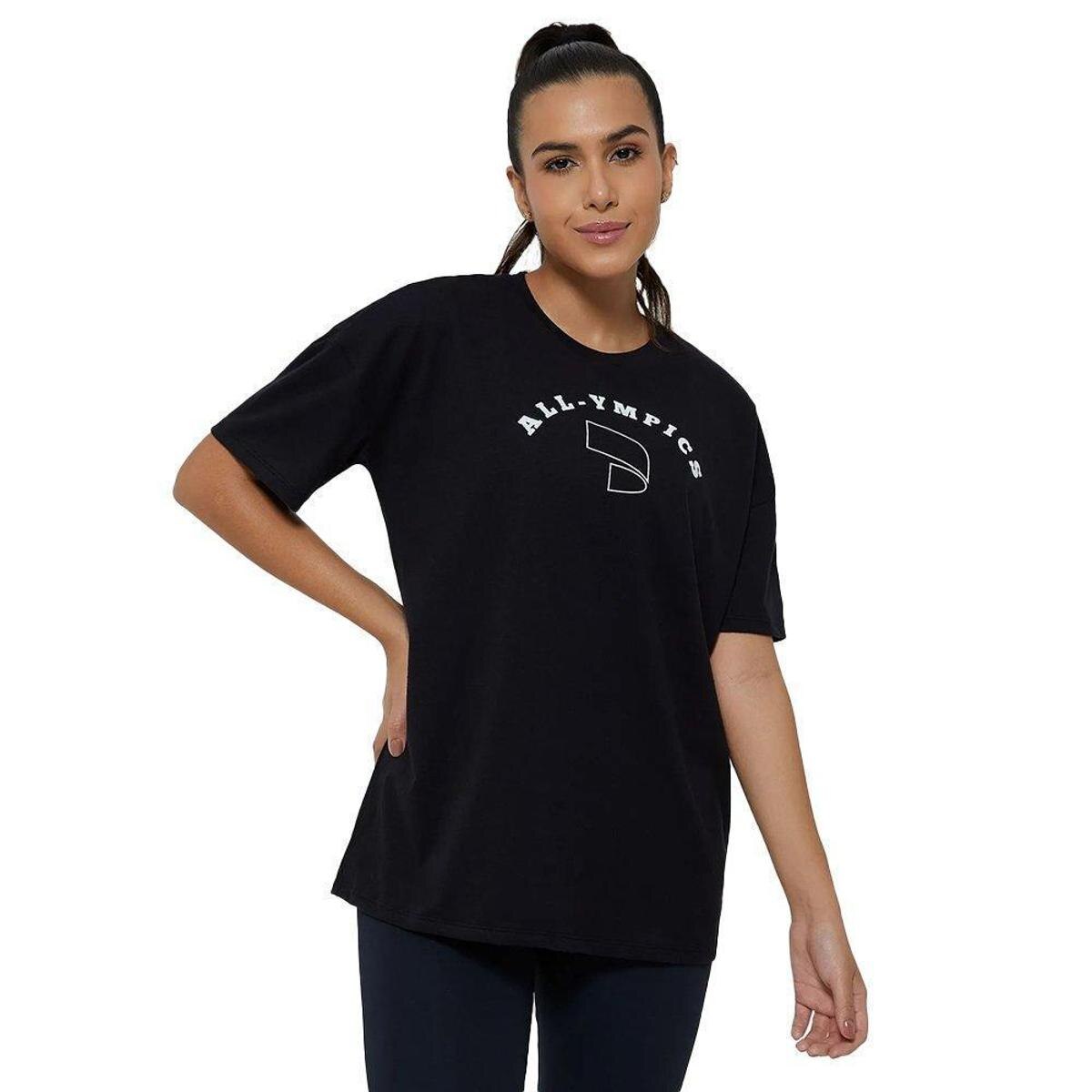 Camiseta Alto Giro Confort Feminina