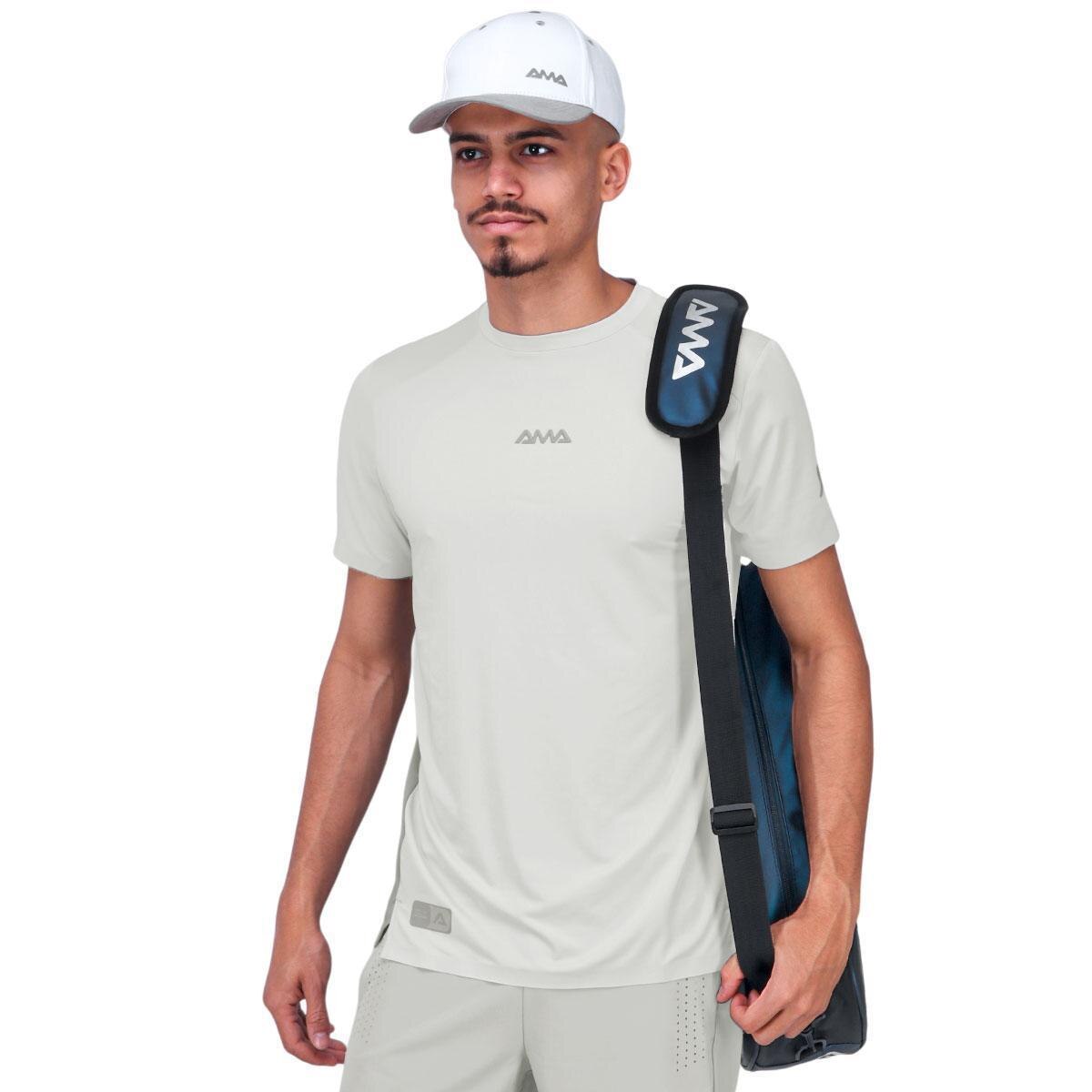 Camiseta Ama Sport Tech Cinza - Cinza | Netshoes