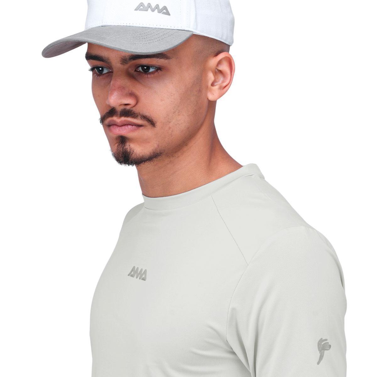 Camiseta Ama Sport Tech Cinza - Cinza | Netshoes