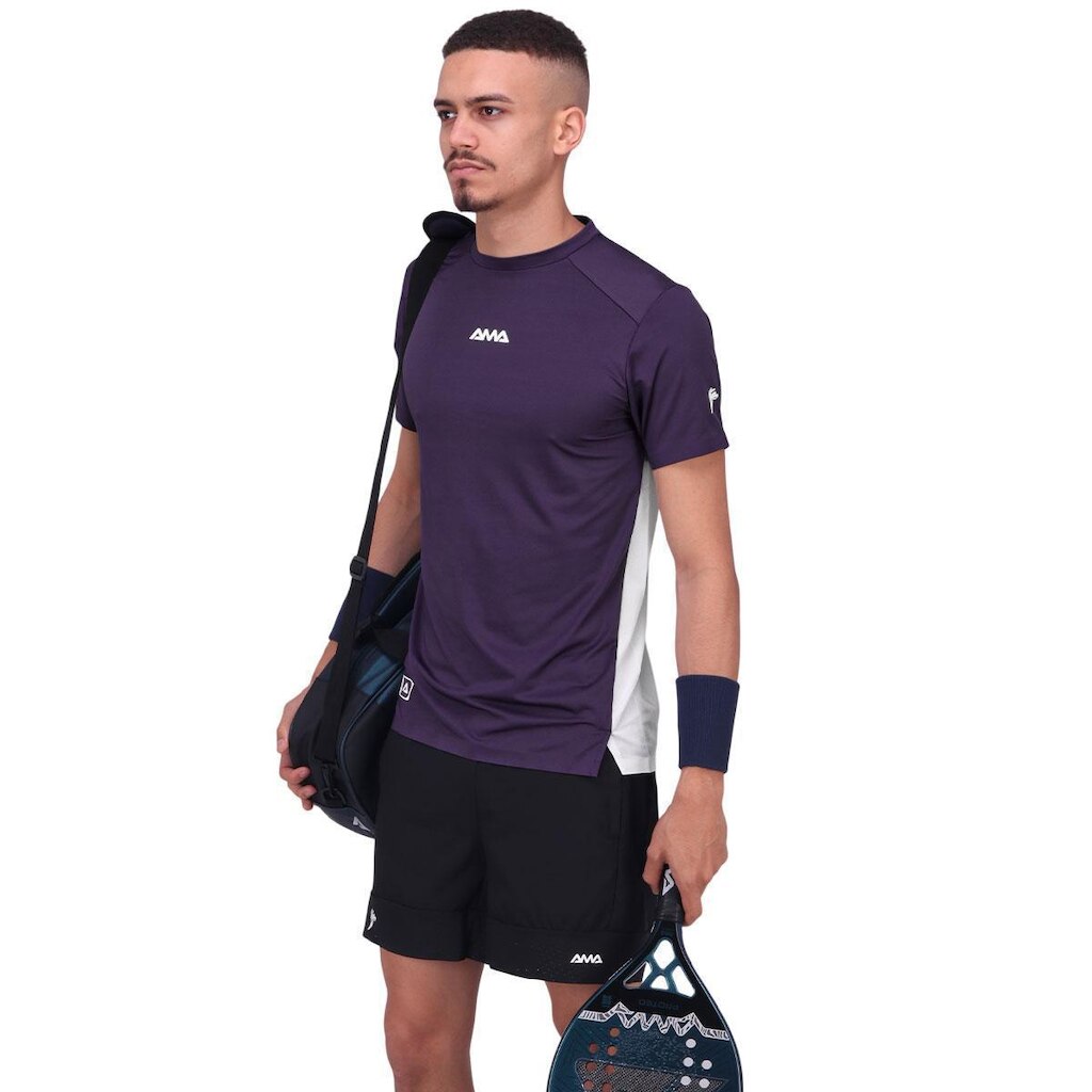 Camiseta Ama Sport Tech Roxa
