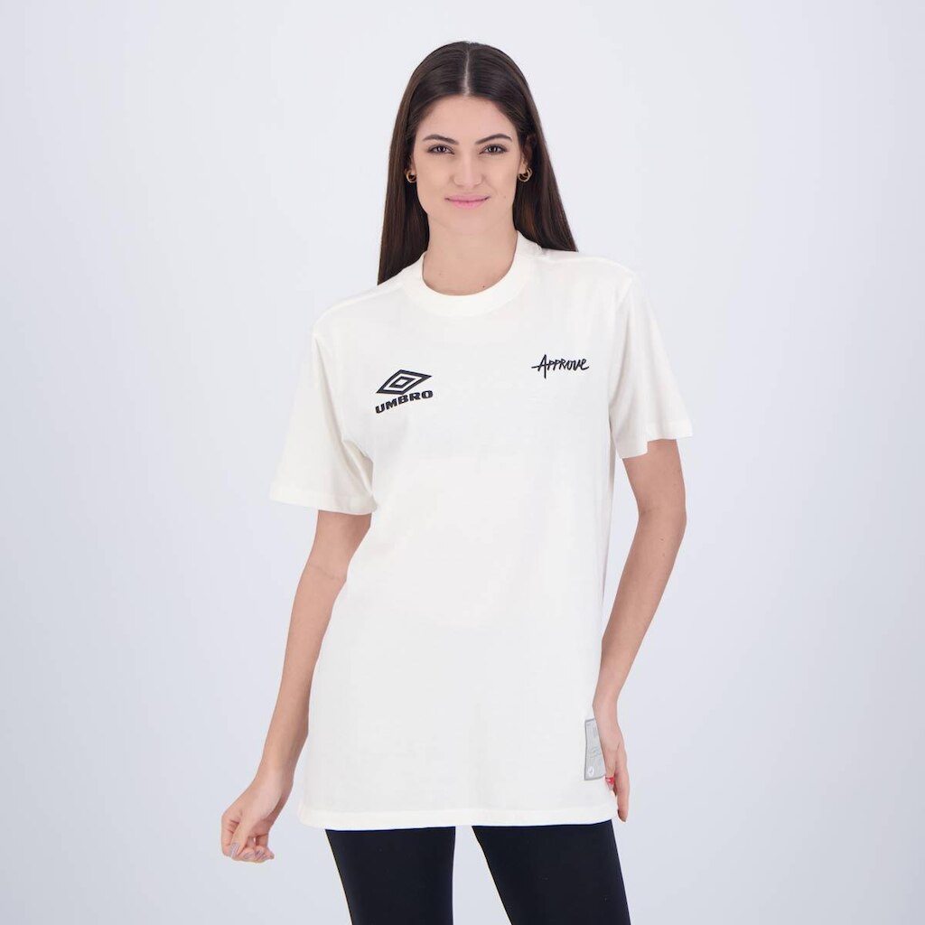 Camiseta Approve Collab Umbro Feminina Off White