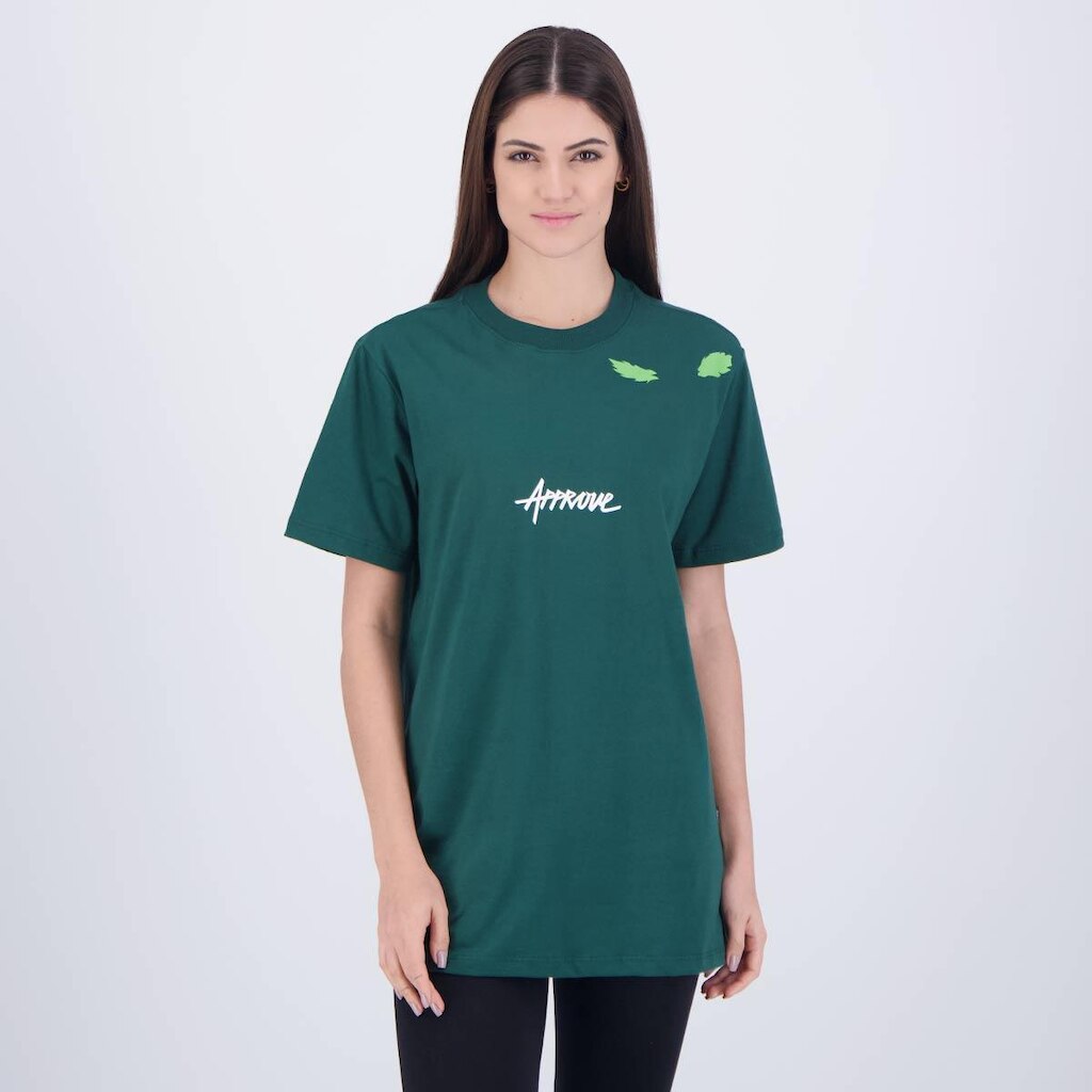 Camiseta Approve Fire Beast Feminina Verde
