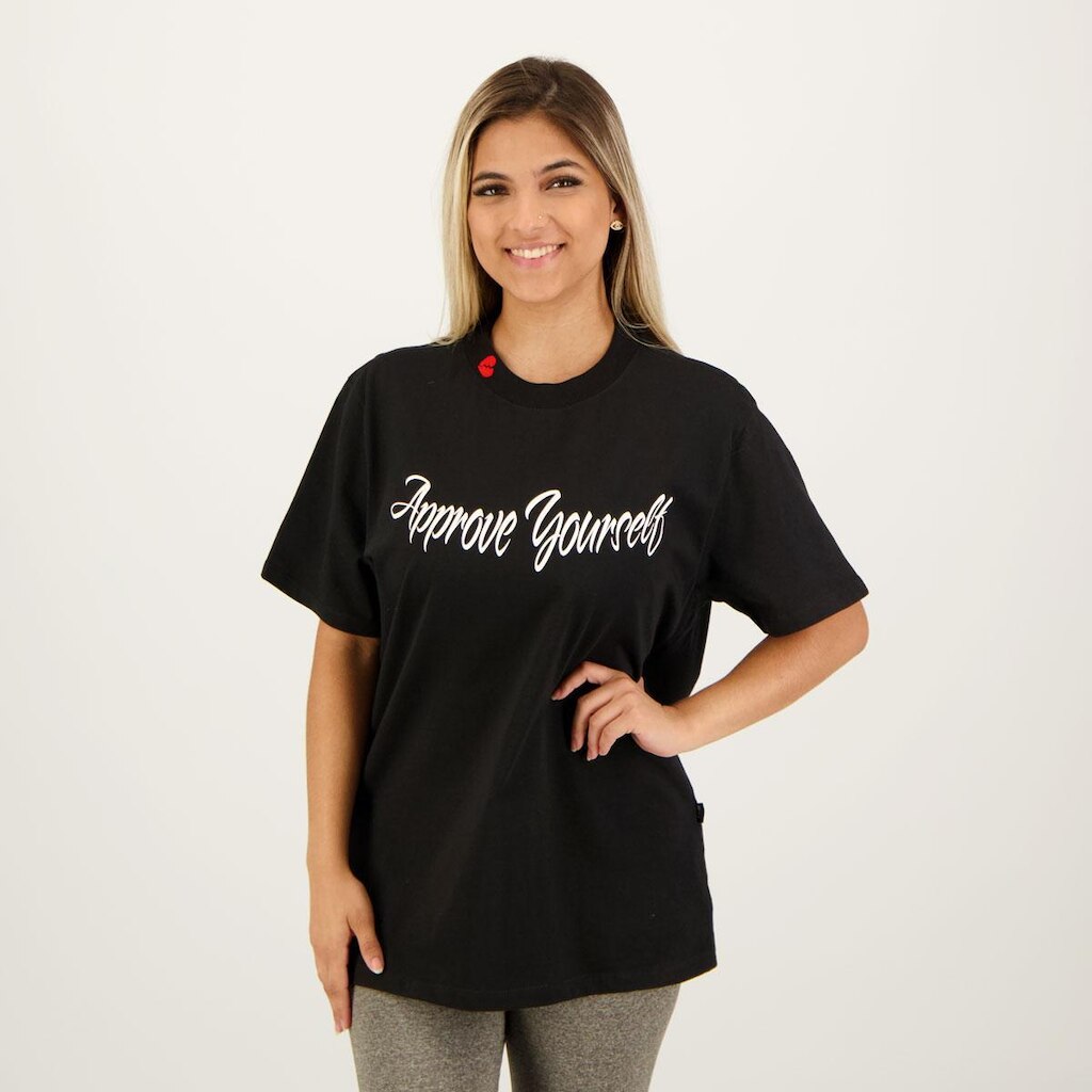 Camiseta Approve Heartbroken Feminina Preta