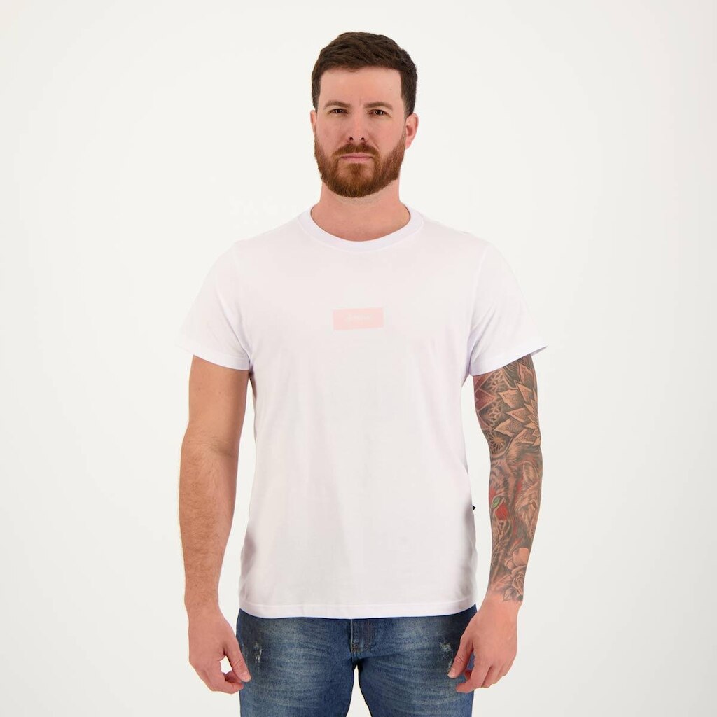 Camiseta Approve New Classic Branca e Rosa
