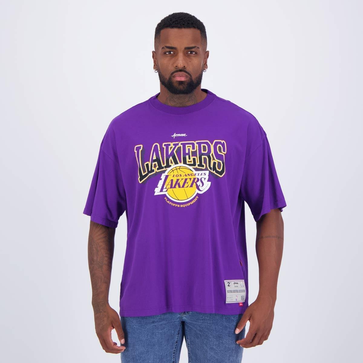 Camiseta Approve Over New NBA Lakers Roxa - Roxo | Netshoes