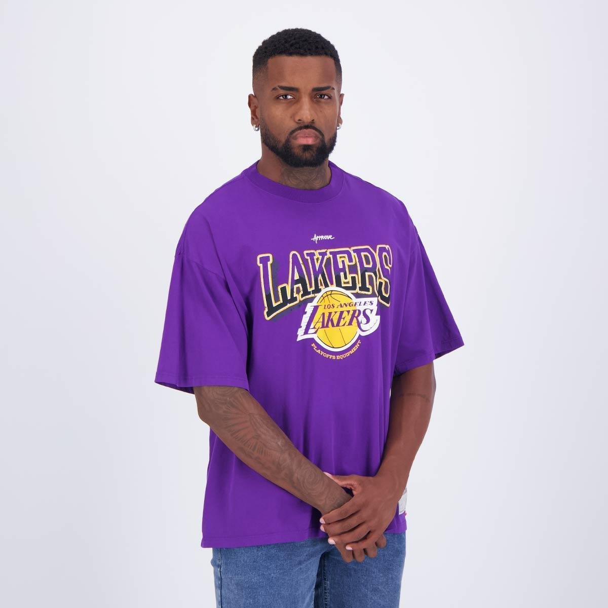 Camiseta Approve Over New NBA Lakers Roxa - Roxo | Netshoes