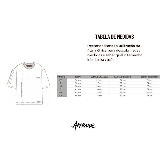 Camiseta Approve Oversized Huge Resort Masculina