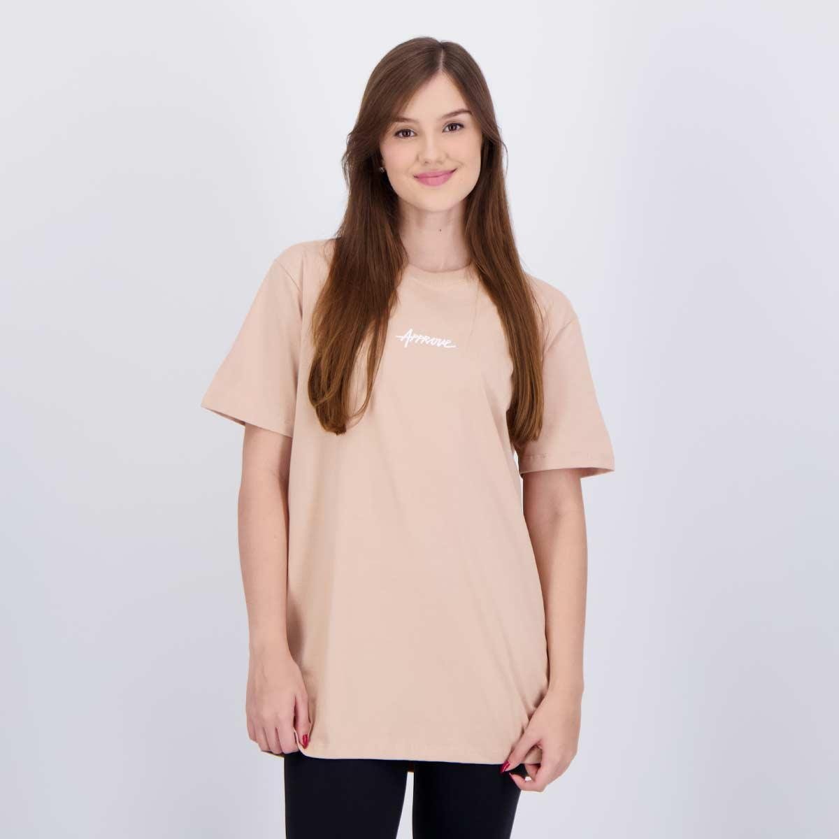 Camiseta Approve Resort Feminina Bege