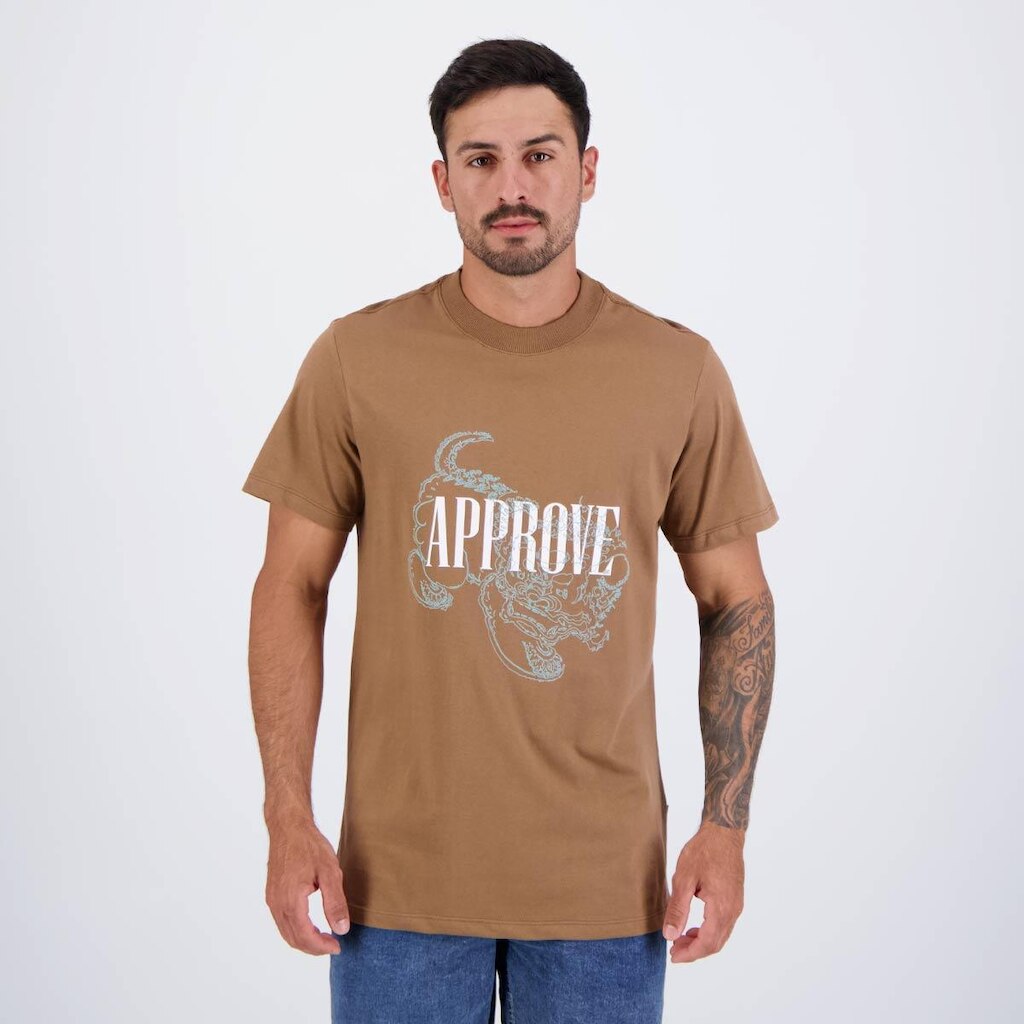 Camiseta Approve Tiger Marrom