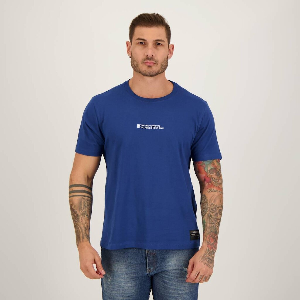 Camiseta Approve Yourself Bold Marinho