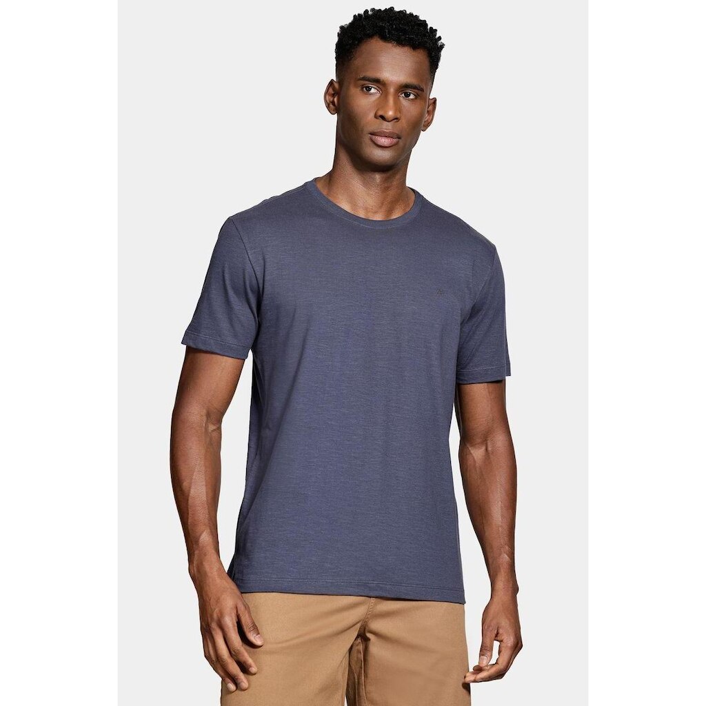 Camiseta Aramis Algodão Flamê Manga Curta Marinho