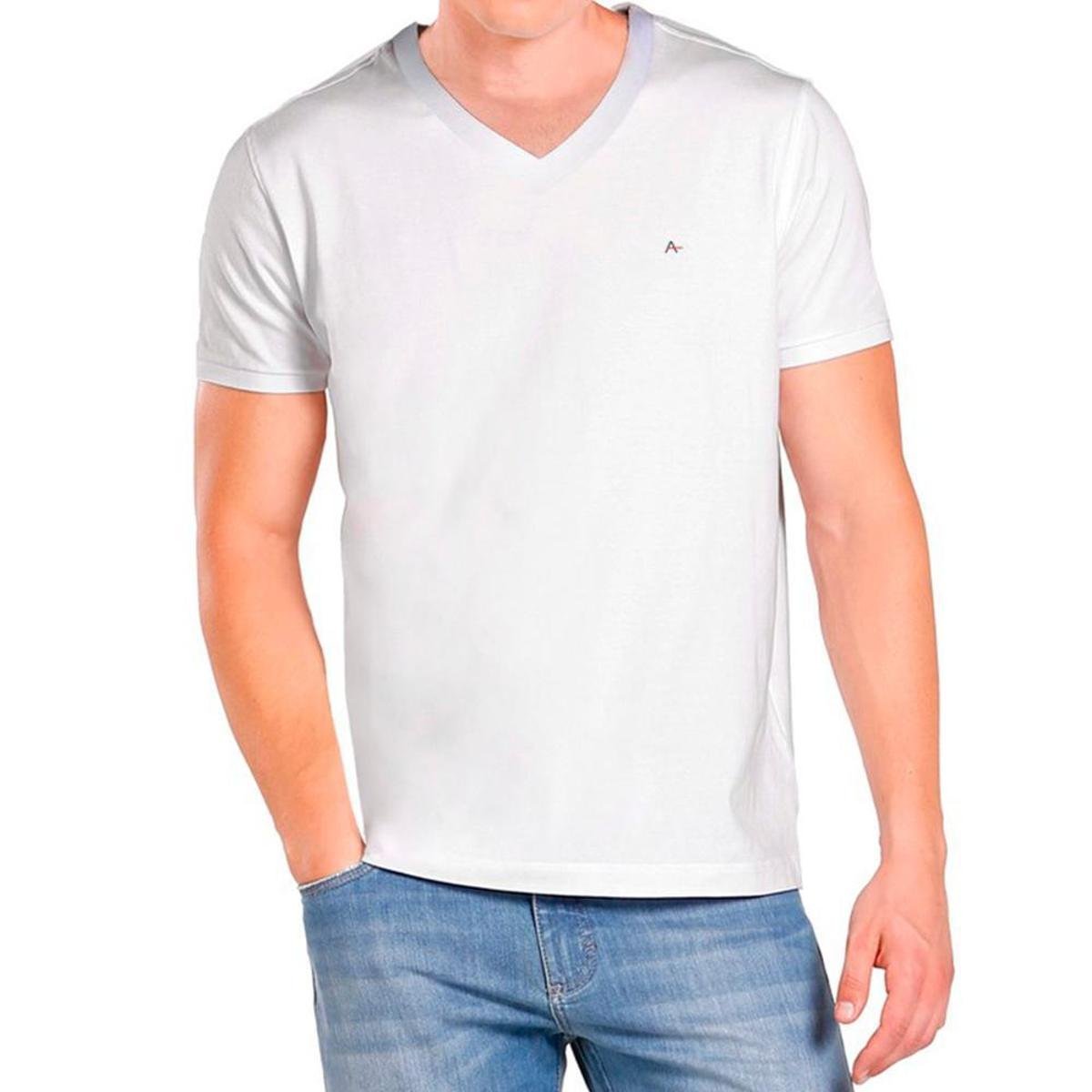 camiseta gola v aramis